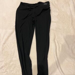 BLACK SNOWPANTS LEGGINGS
